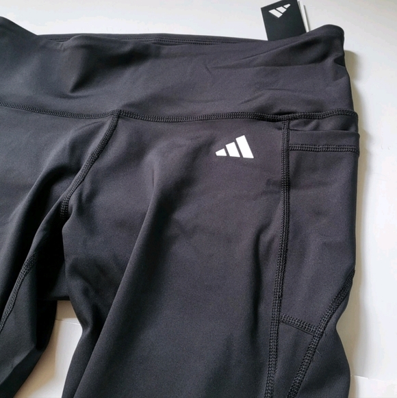 ADIDAS Essential womens high waist tights Plus size 2X Black - Picture 3 of 7